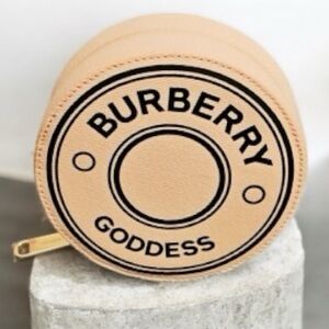 New Burberry Goddess zip-around travel jewelry/makeup case; limited edition GWP